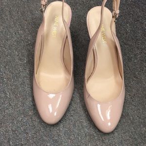 Nine West blush colored Slingback pumps sz 7